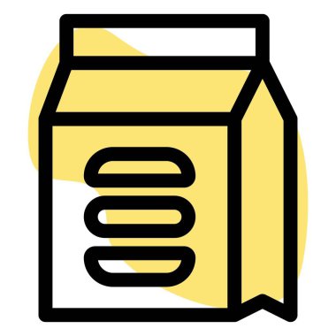 Katmanlı paket paket hazır hamburger..