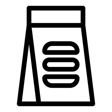 Paketlenmiş hamburger, taşınma çantası..