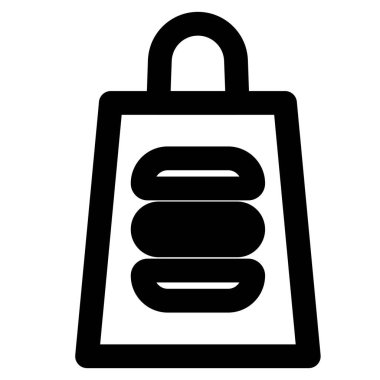 Paketlenmiş taşınabilir çanta ve paket hamburger..