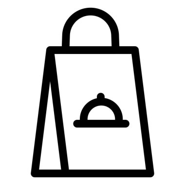 Yanında yemek taşıyan el çantası..