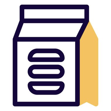 Katmanlı paket paket hazır hamburger..