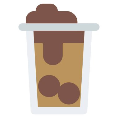 Bir bardak köpüklü çay.