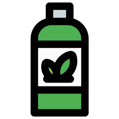 Şişe çay hattı simgesi seti