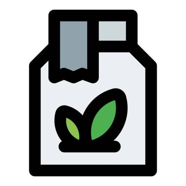 Çay paketi ışık simgesi seti