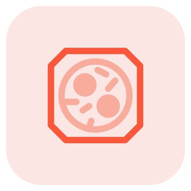 sıcak ve lezzetli İtalyan pizza.