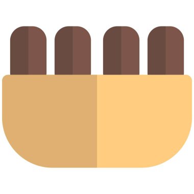 Cevapi, kızarmış sosis ve ekmek..