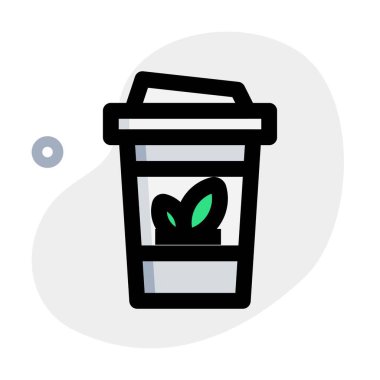 Buzlu çay ışığı simgesi seti