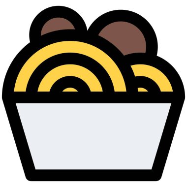 Spagetti, popüler bir İtalyan yemeği..