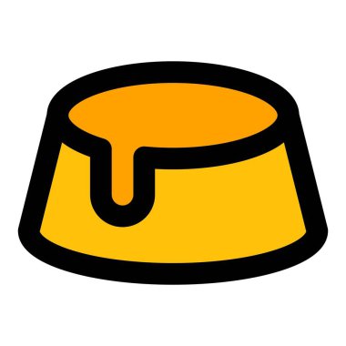 Karamelli pudingden krema damlıyor..