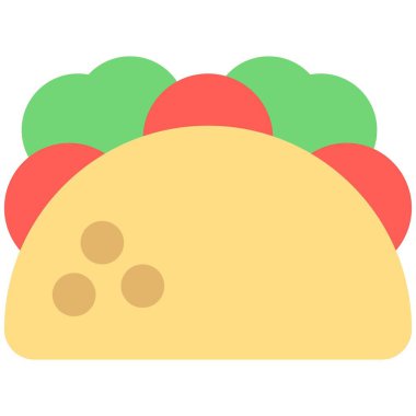 Et ve sebzeyle doldurulmuş lezzetli taco..