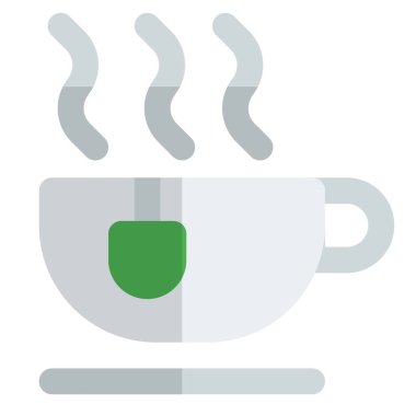 Sıcak çay ışığı simgesi seti