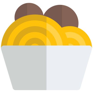 Spagetti, popüler bir İtalyan yemeği..