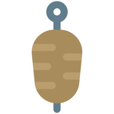 Şişte servis edilen ızgara kebap..