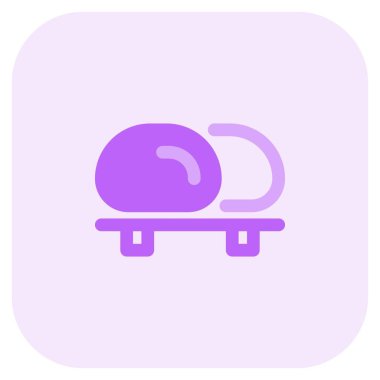 Bir çift lezzetli mochi servis edilir..