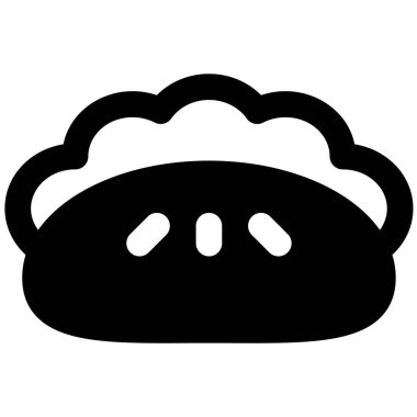 Lezzetli taze hamur tatlısı veya gyoza.