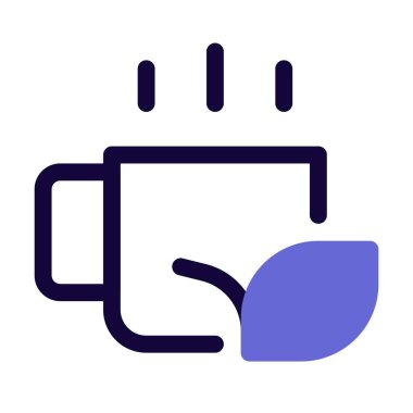 Lezzetli kibrit çay ışığı ikonu seti