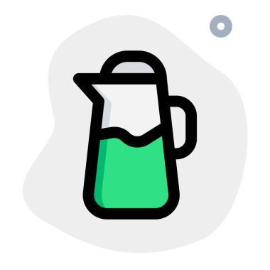 Siyah çay taslak simgesi seti