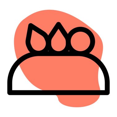 Meyve soslu kremalı pavlova keki.