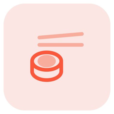 Çubuklu lezzetli suşi rulosu..