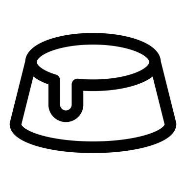 Karamelli pudingden krema damlıyor..