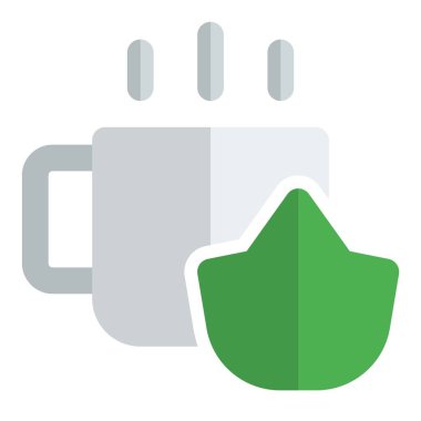 Taze ısırgan otu çayı ışık simgesi seti