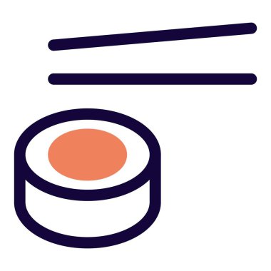 Çubuklu lezzetli suşi rulosu..