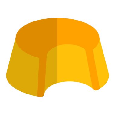 Krem karamel ısırılmış muhallebi.