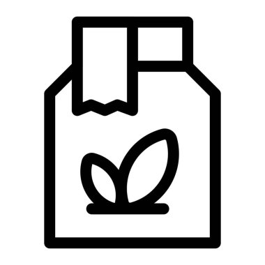 Çay paketi ışık simgesi seti