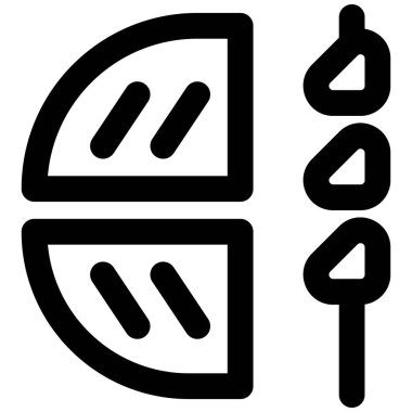 Düz ekmekle servis edilen lezzetli suvlaki..