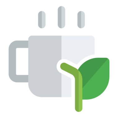 Lezzetli oolong çay çizgisi simgesi seti