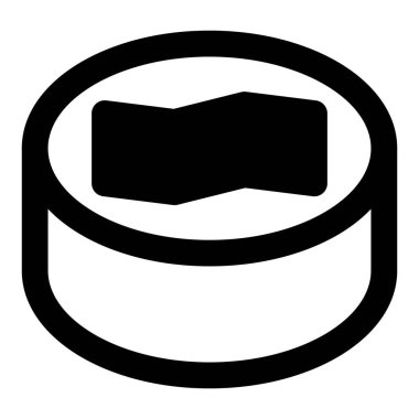 Nori ile sarılı suşi yakın plan..