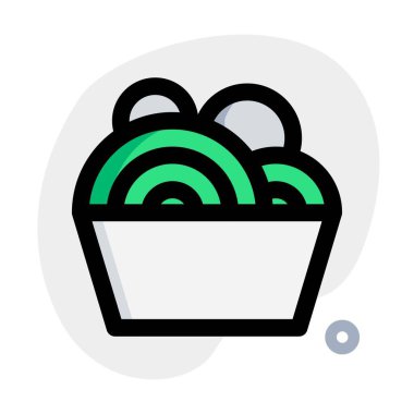 Spagetti, popüler bir İtalyan yemeği..