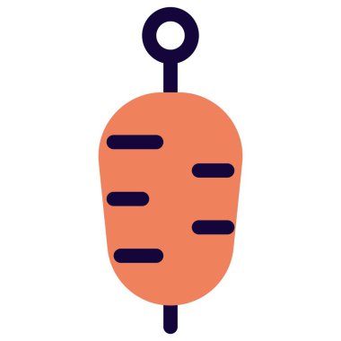 Şişte servis edilen ızgara kebap..