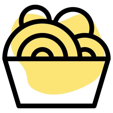 Spagetti, popüler bir İtalyan yemeği..