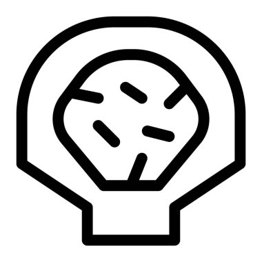 Oven baked scallops on the shell with parsley.