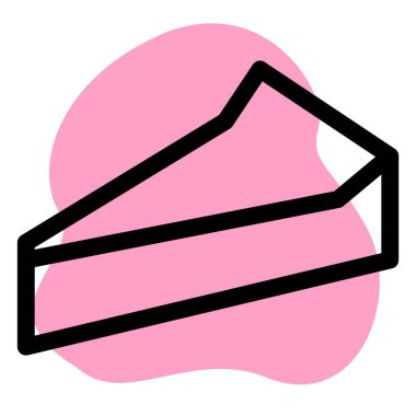 Slice of yummy fluffy frittata.