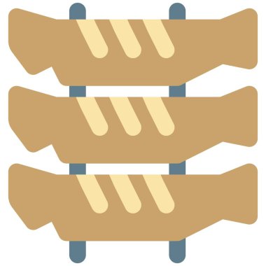 Sarde grigliate barbequed on skewer as appetizer