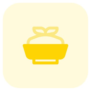 Riso valdostano served hot in bowl