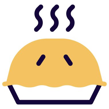 Freshly baked hot chestnut pie.