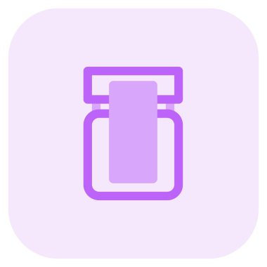 Fresh creamy fonduta packed in jar.