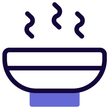 Bowl of hot acquacotta soup.