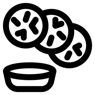 Closeup of tasty fried eggplant dish.