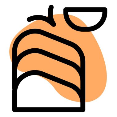 Tasty cooked slices of pesce spada agghiotta