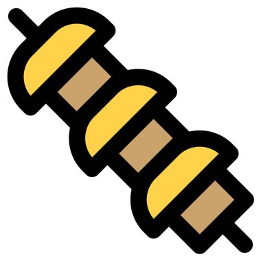 Spiedini di anguilla, sliced eel grilled with skewer.