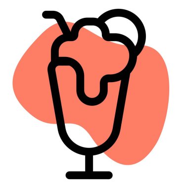 Dripping granita cocktail garnished with lemon.