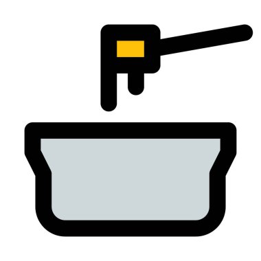 Swiss melted cheese dish in pot.