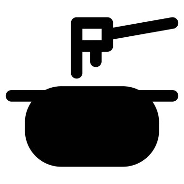 Delicious dripping cheese in fondue pot