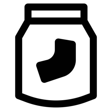 Pasta packed in disposable pack for storage