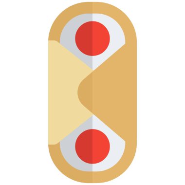 Fresh yummy cream wrapped cannoli.