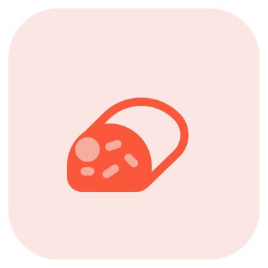 Fresh loaf of italian ciabatta bread with herbs.